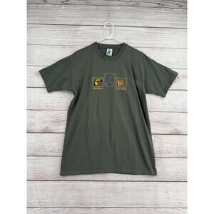 El Quetzal Guatemala Tikal Peten Embroidered T-Shirt Adult XL Green Short Sleeve